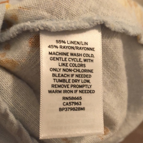 BP Light Blue Ruffle Floral Bow Back Tank Top - Picture 7 of 7